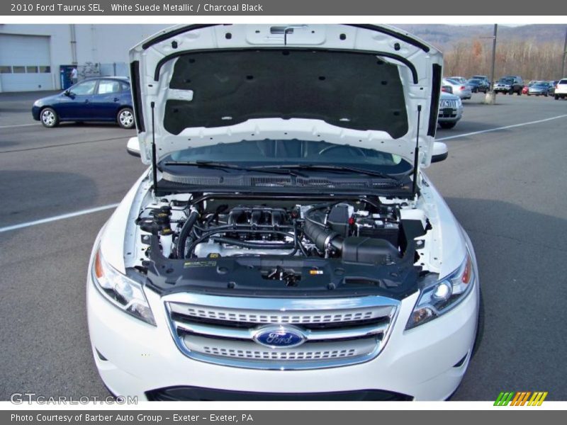 White Suede Metallic / Charcoal Black 2010 Ford Taurus SEL