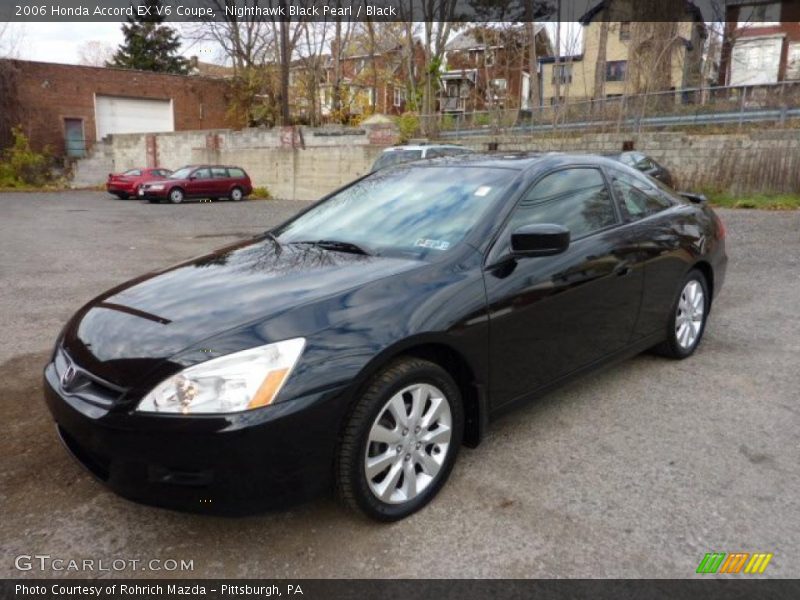 Nighthawk Black Pearl / Black 2006 Honda Accord EX V6 Coupe