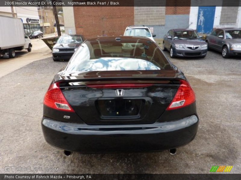 Nighthawk Black Pearl / Black 2006 Honda Accord EX V6 Coupe