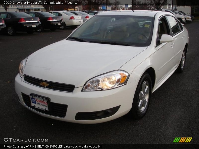 Summit White / Neutral 2010 Chevrolet Impala LT