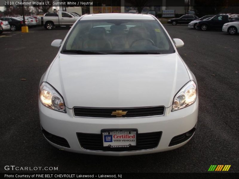 Summit White / Neutral 2010 Chevrolet Impala LT