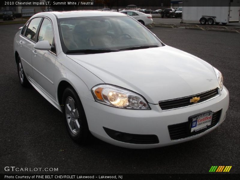 Summit White / Neutral 2010 Chevrolet Impala LT