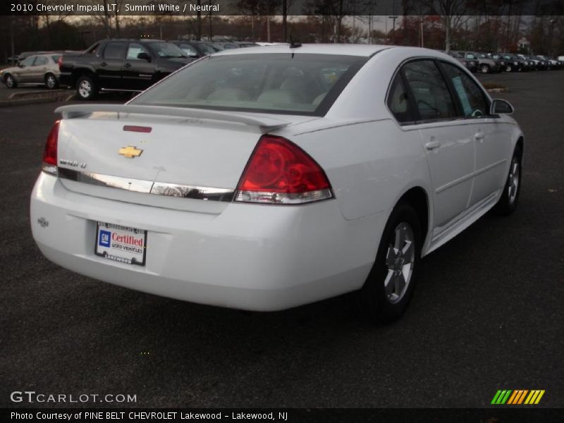 Summit White / Neutral 2010 Chevrolet Impala LT