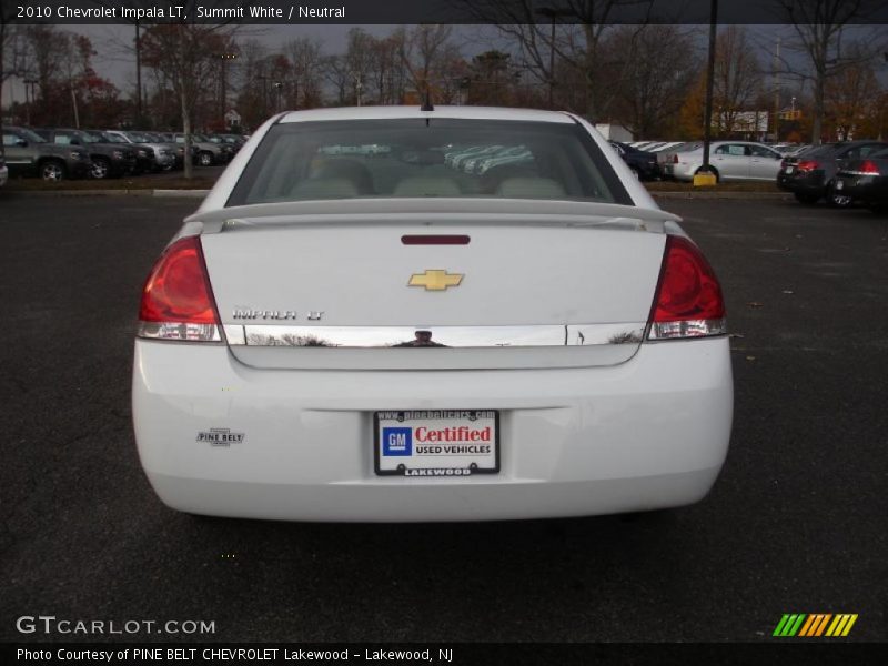 Summit White / Neutral 2010 Chevrolet Impala LT