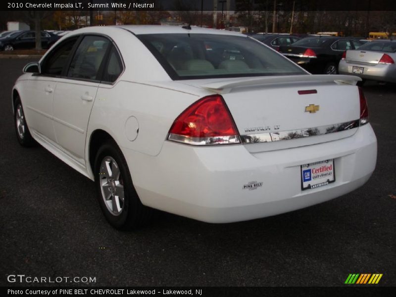 Summit White / Neutral 2010 Chevrolet Impala LT