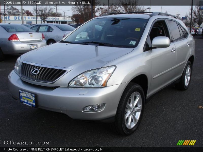 Millenium Silver Metallic / Black 2008 Lexus RX 350 AWD