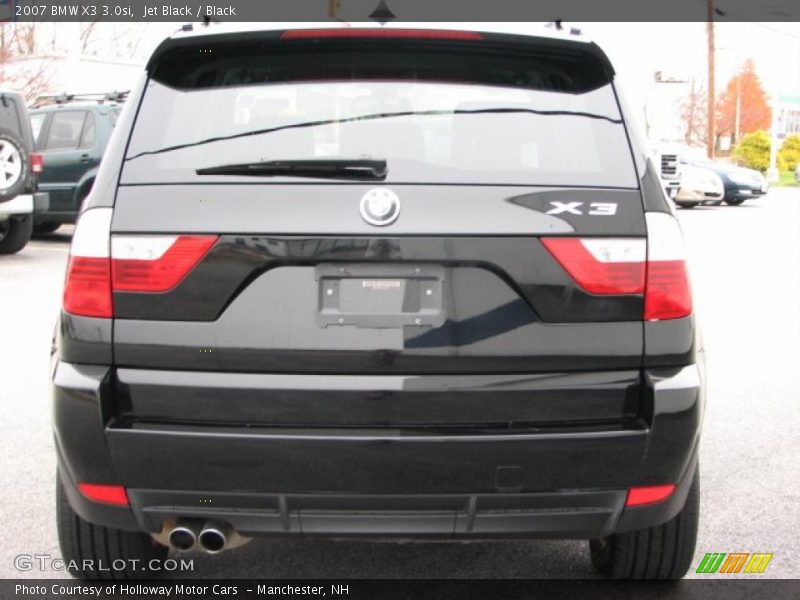 Jet Black / Black 2007 BMW X3 3.0si