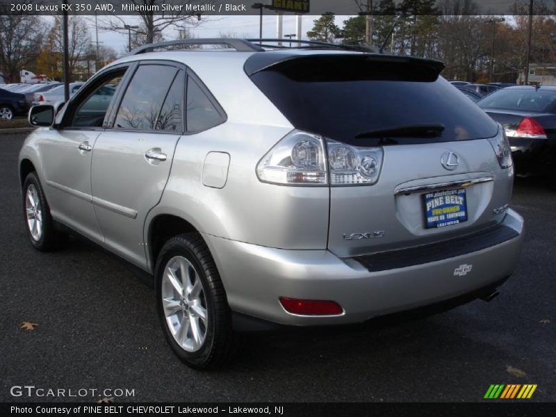 Millenium Silver Metallic / Black 2008 Lexus RX 350 AWD
