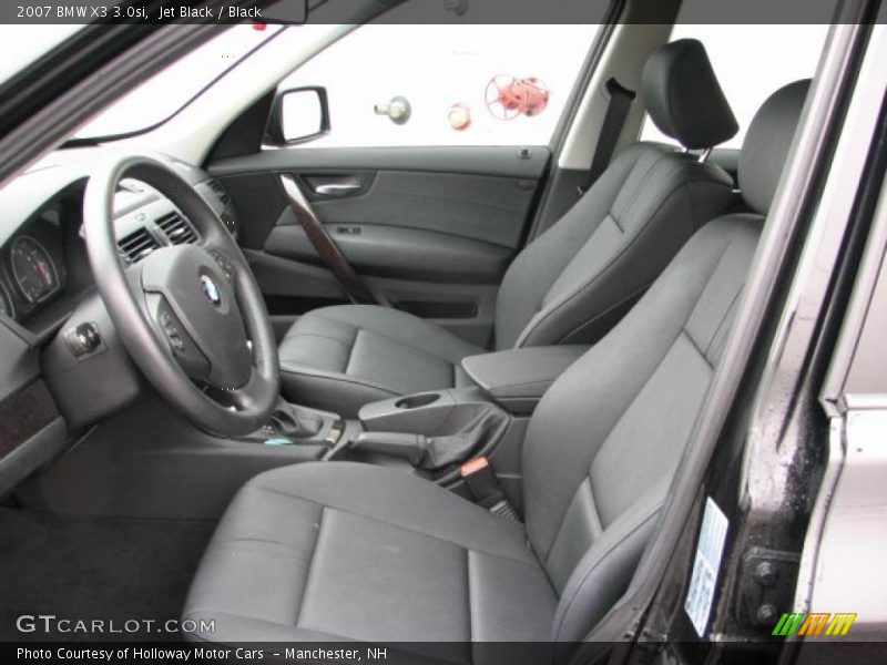Jet Black / Black 2007 BMW X3 3.0si