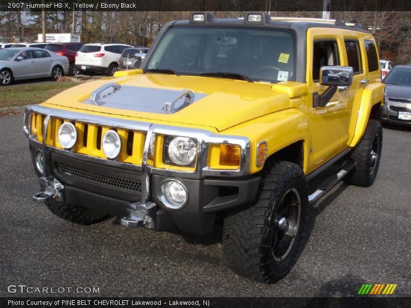 Yellow / Ebony Black 2007 Hummer H3 X
