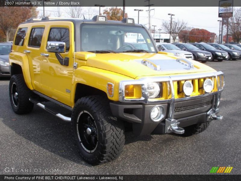 Yellow / Ebony Black 2007 Hummer H3 X