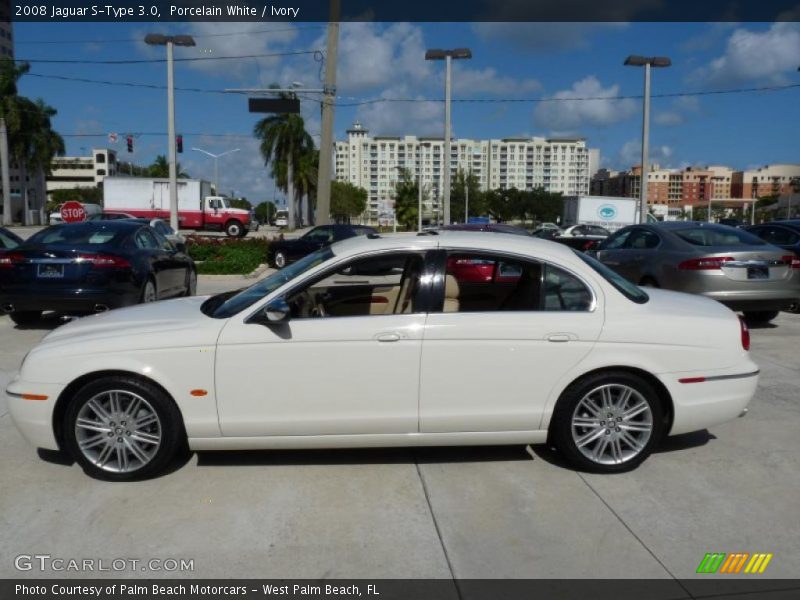 Porcelain White / Ivory 2008 Jaguar S-Type 3.0
