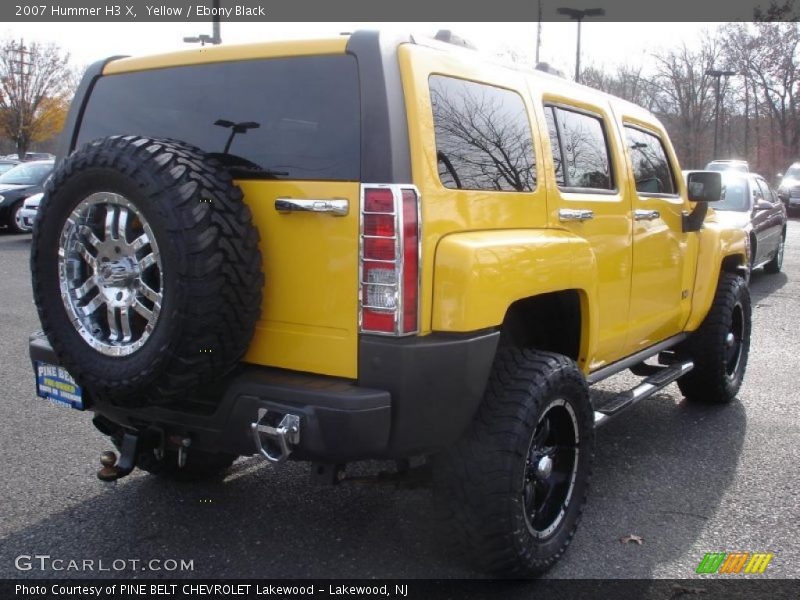 Yellow / Ebony Black 2007 Hummer H3 X