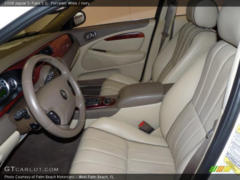  2008 S-Type 3.0 Ivory Interior