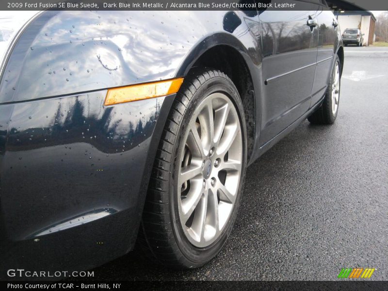 Dark Blue Ink Metallic / Alcantara Blue Suede/Charcoal Black Leather 2009 Ford Fusion SE Blue Suede