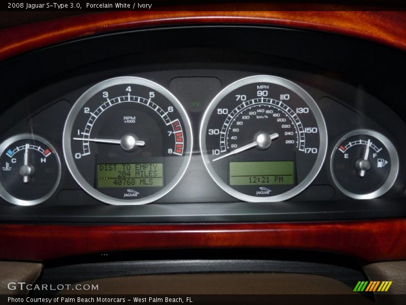  2008 S-Type 3.0 3.0 Gauges