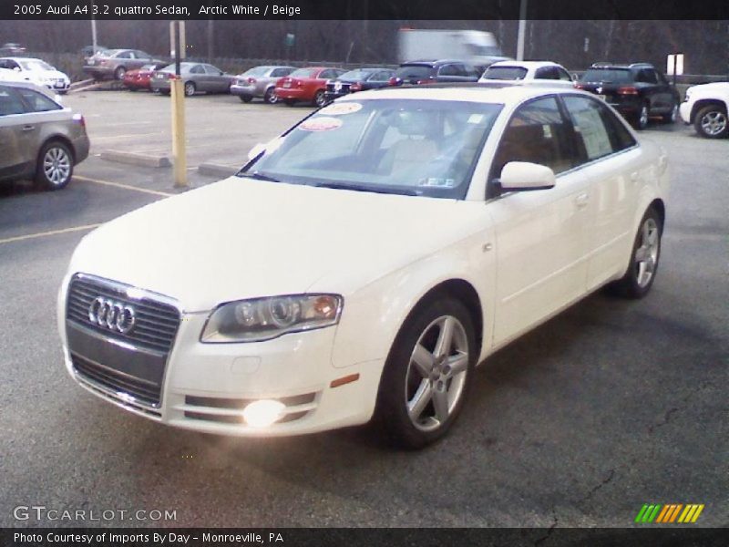 Arctic White / Beige 2005 Audi A4 3.2 quattro Sedan