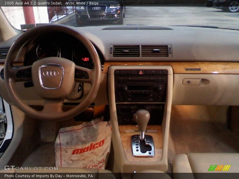 Arctic White / Beige 2005 Audi A4 3.2 quattro Sedan