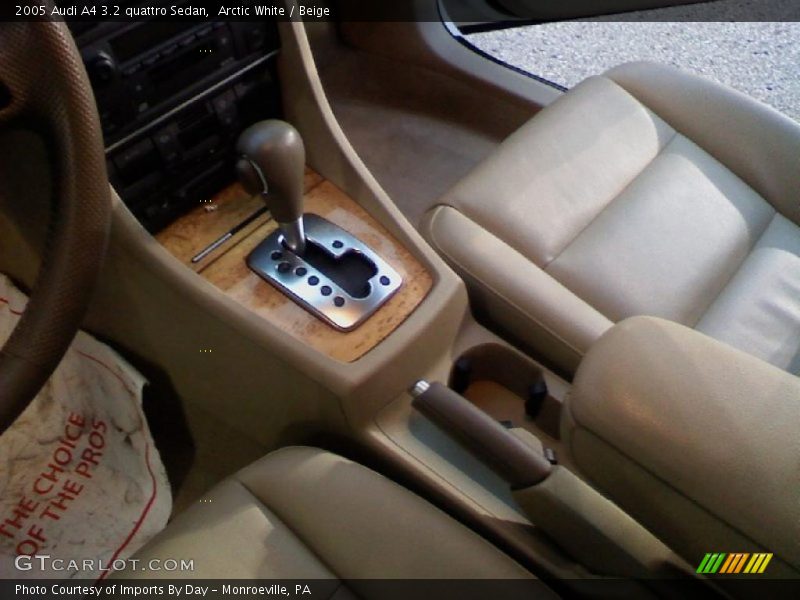 Arctic White / Beige 2005 Audi A4 3.2 quattro Sedan
