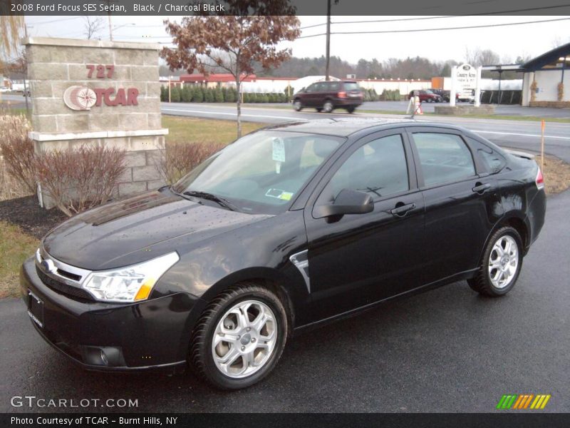 Black / Charcoal Black 2008 Ford Focus SES Sedan