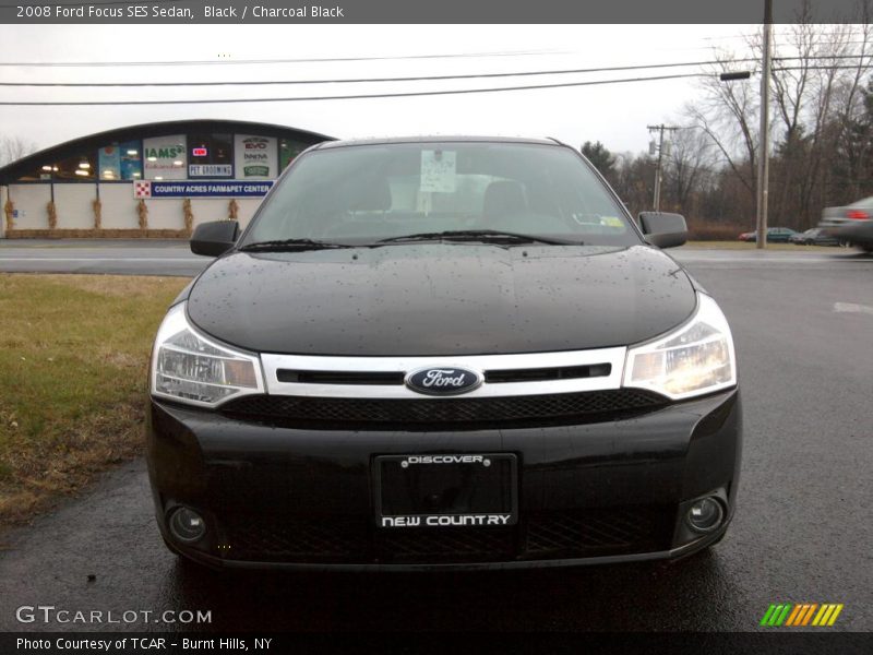 Black / Charcoal Black 2008 Ford Focus SES Sedan