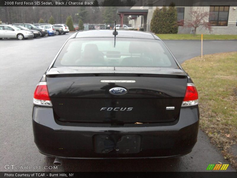 Black / Charcoal Black 2008 Ford Focus SES Sedan