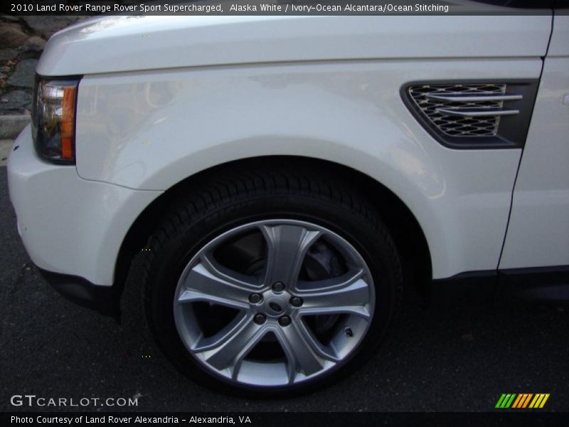 Alaska White / Ivory-Ocean Alcantara/Ocean Stitching 2010 Land Rover Range Rover Sport Supercharged