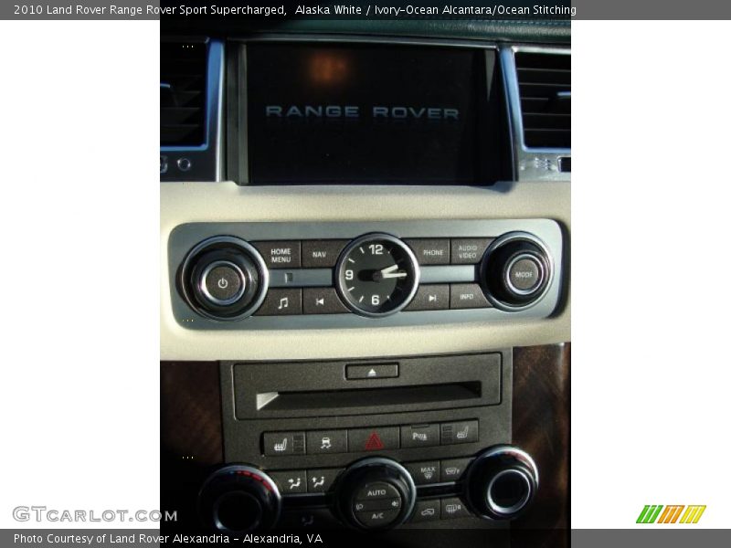 Alaska White / Ivory-Ocean Alcantara/Ocean Stitching 2010 Land Rover Range Rover Sport Supercharged