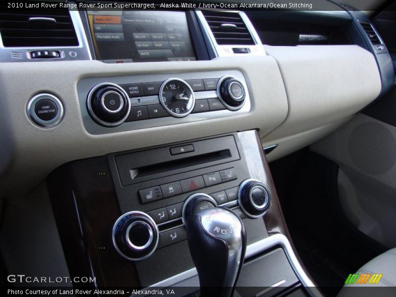 Alaska White / Ivory-Ocean Alcantara/Ocean Stitching 2010 Land Rover Range Rover Sport Supercharged