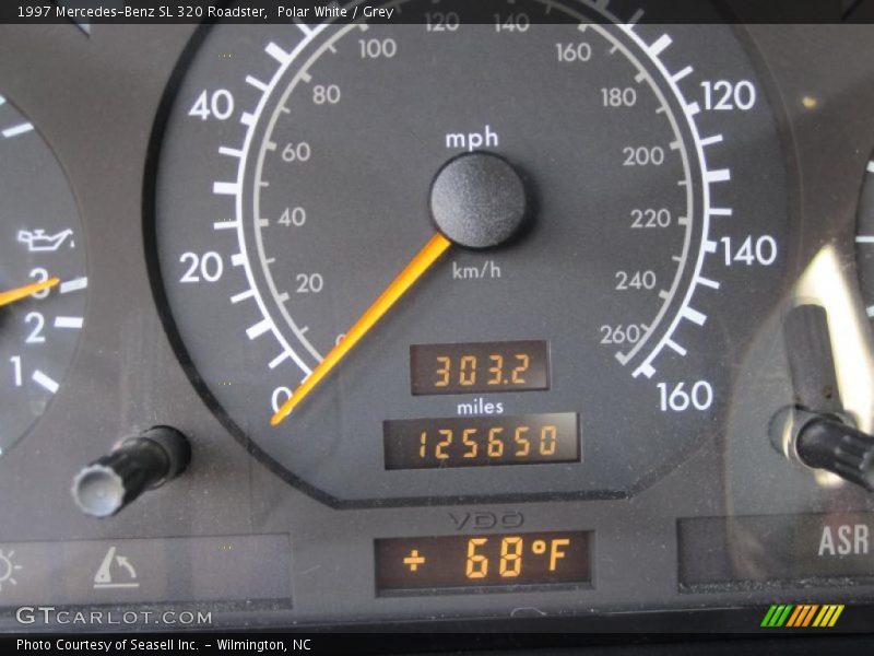 Polar White / Grey 1997 Mercedes-Benz SL 320 Roadster