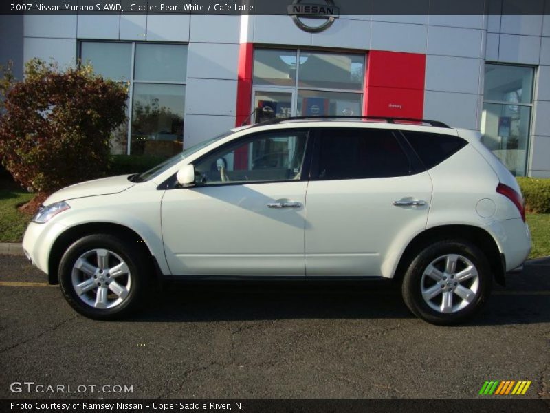 Glacier Pearl White / Cafe Latte 2007 Nissan Murano S AWD