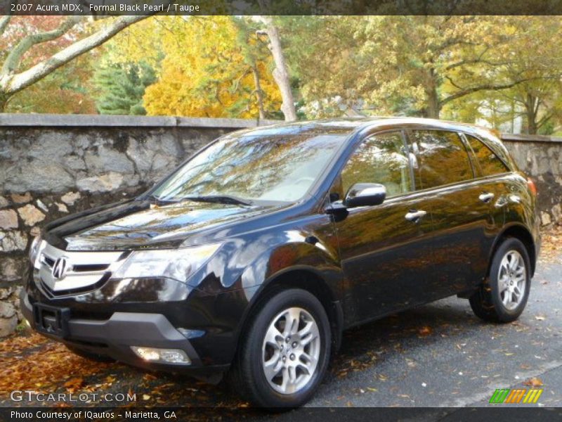 Formal Black Pearl / Taupe 2007 Acura MDX