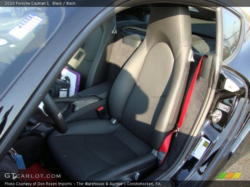  2010 Cayman S Black Interior