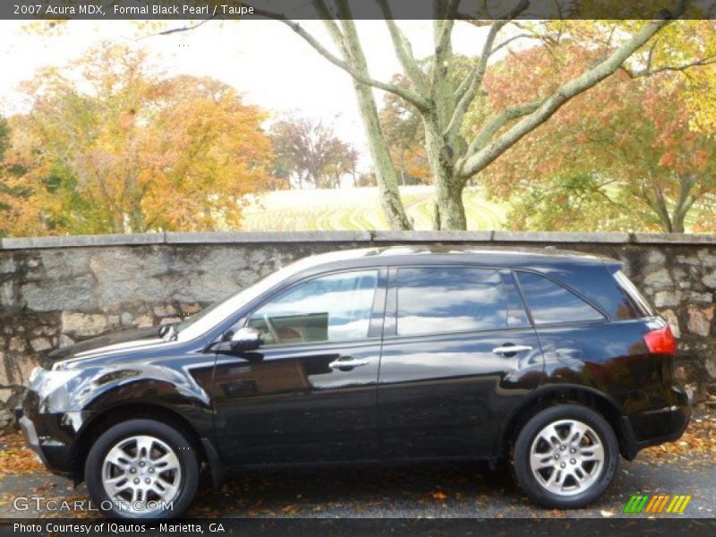 Formal Black Pearl / Taupe 2007 Acura MDX