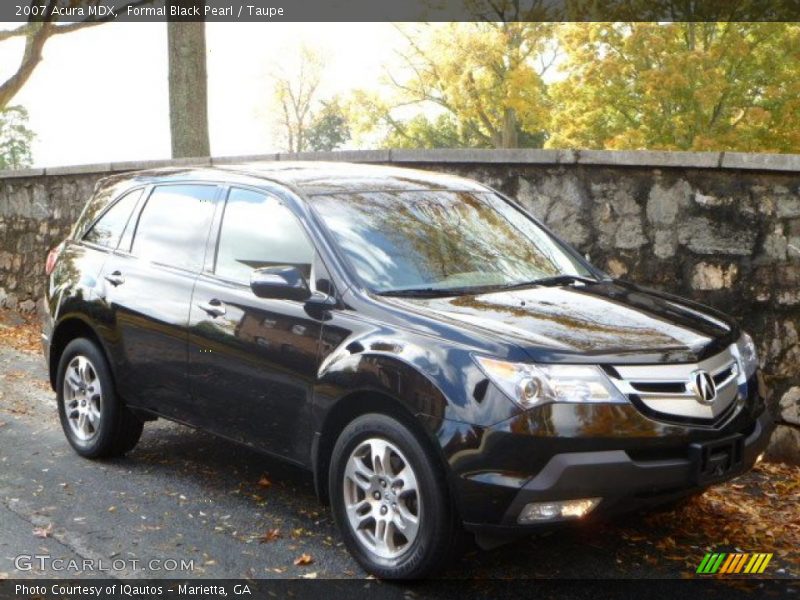 Formal Black Pearl / Taupe 2007 Acura MDX