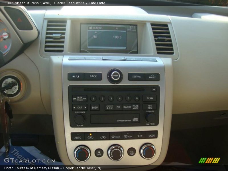 Glacier Pearl White / Cafe Latte 2007 Nissan Murano S AWD