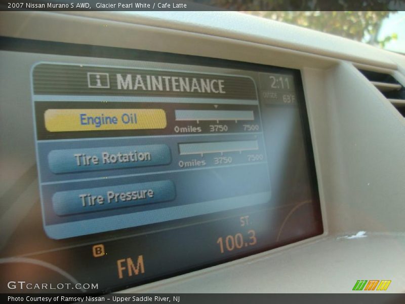 Glacier Pearl White / Cafe Latte 2007 Nissan Murano S AWD