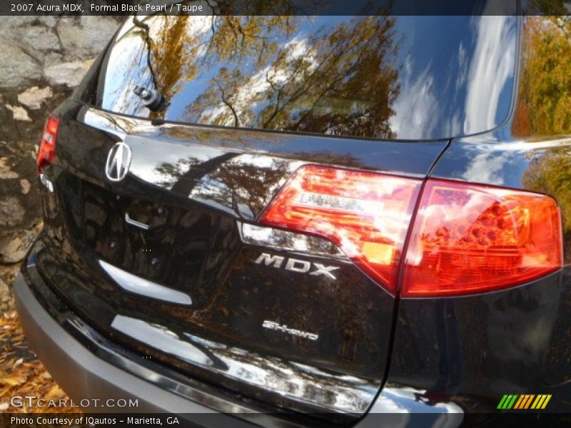 Formal Black Pearl / Taupe 2007 Acura MDX