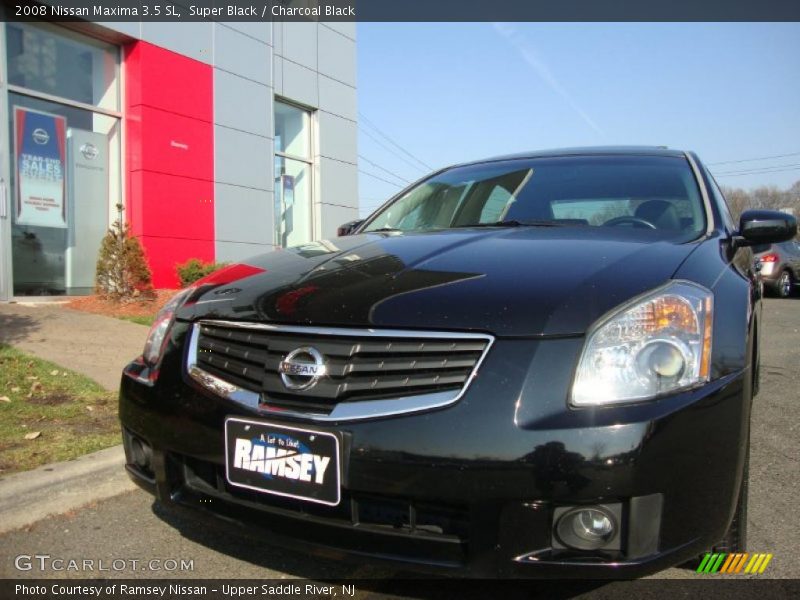 Super Black / Charcoal Black 2008 Nissan Maxima 3.5 SL