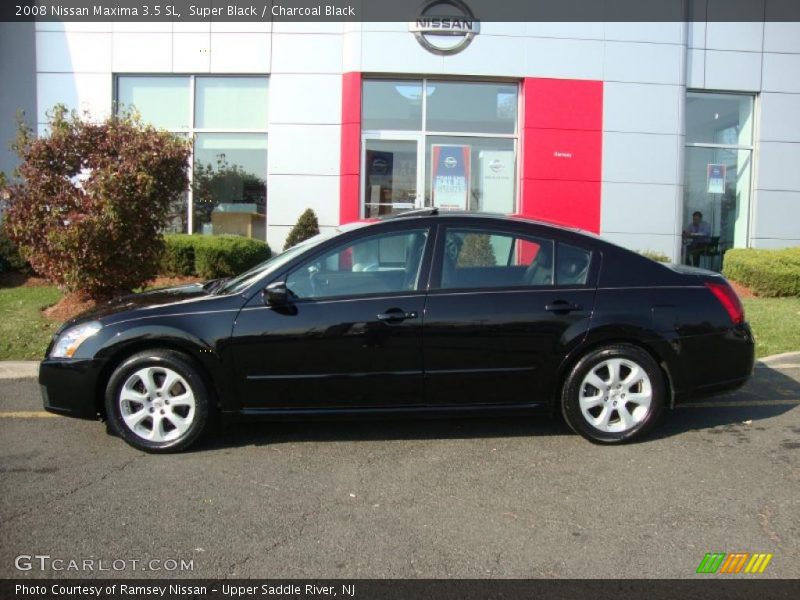 Super Black / Charcoal Black 2008 Nissan Maxima 3.5 SL