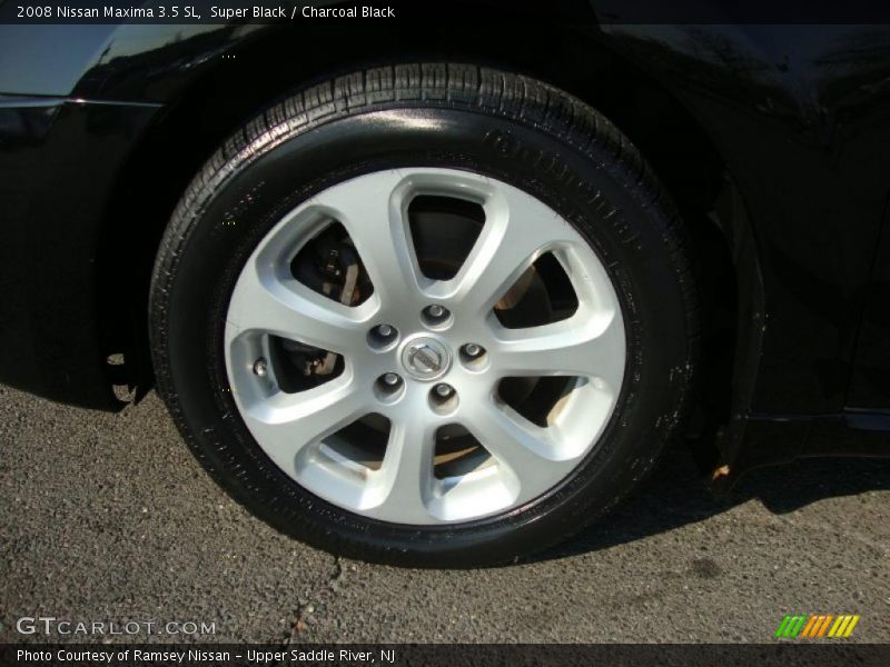 Super Black / Charcoal Black 2008 Nissan Maxima 3.5 SL
