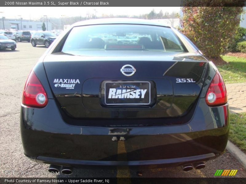 Super Black / Charcoal Black 2008 Nissan Maxima 3.5 SL