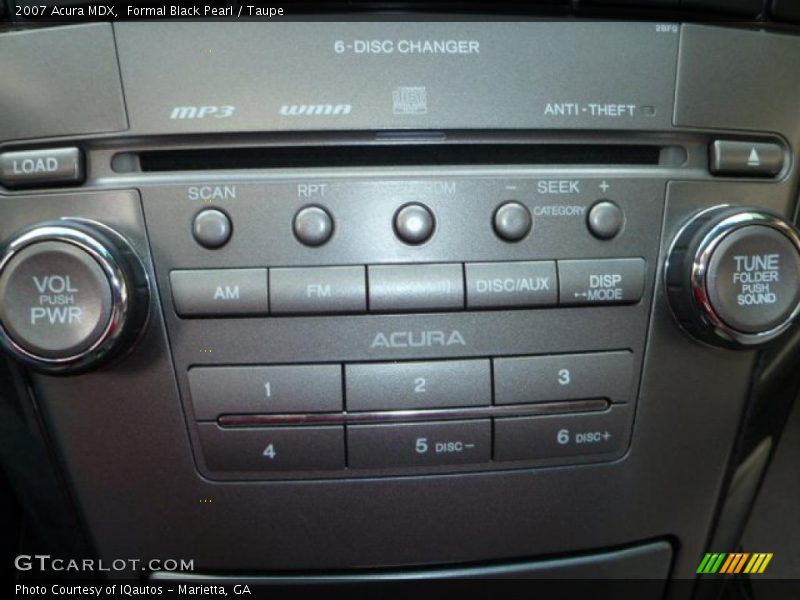 Formal Black Pearl / Taupe 2007 Acura MDX