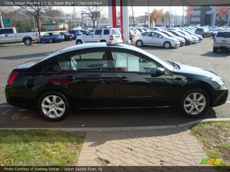 Super Black / Charcoal Black 2008 Nissan Maxima 3.5 SL