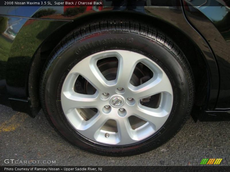 Super Black / Charcoal Black 2008 Nissan Maxima 3.5 SL