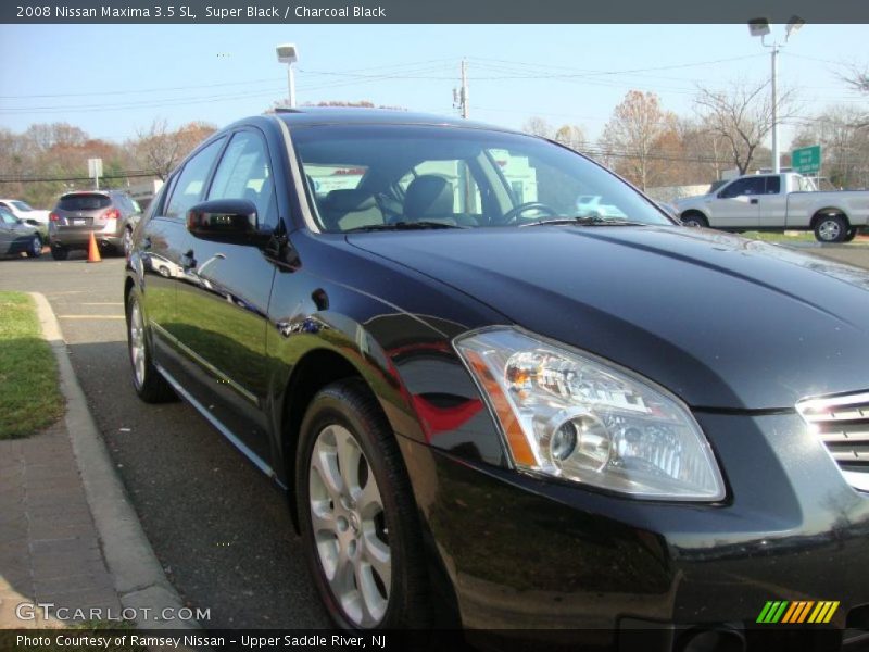Super Black / Charcoal Black 2008 Nissan Maxima 3.5 SL