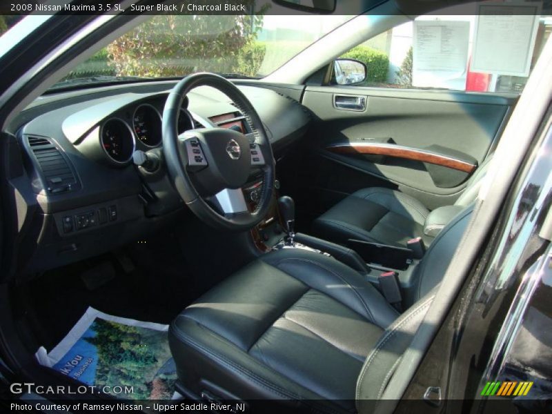 Super Black / Charcoal Black 2008 Nissan Maxima 3.5 SL
