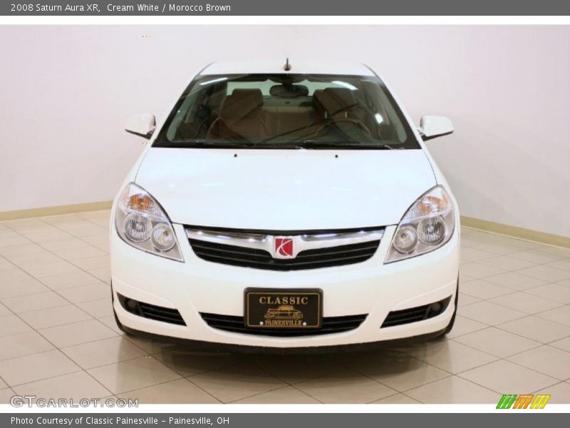 Cream White / Morocco Brown 2008 Saturn Aura XR