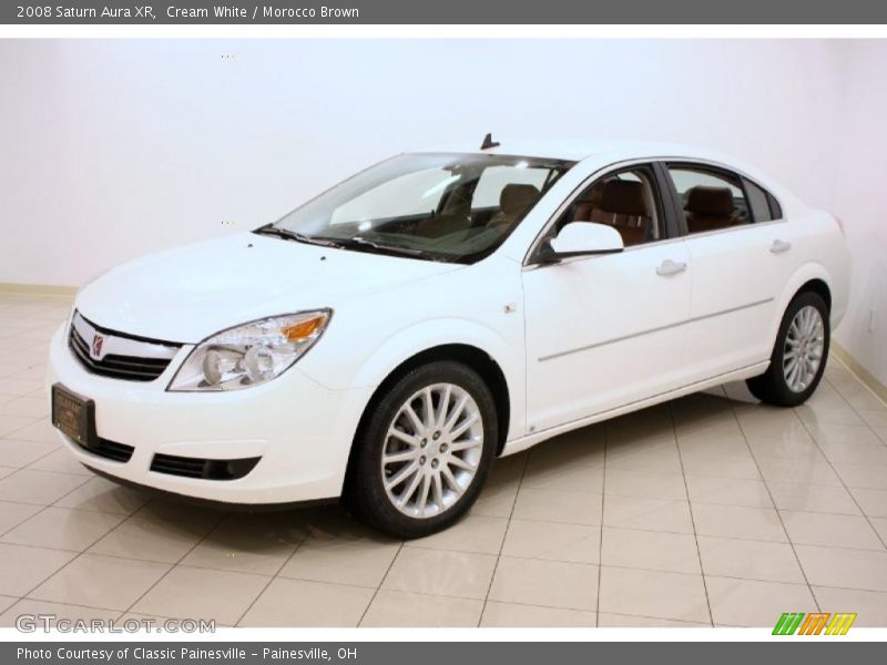 Cream White / Morocco Brown 2008 Saturn Aura XR