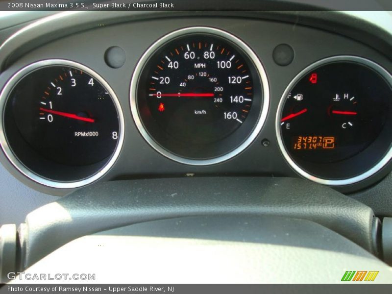 Super Black / Charcoal Black 2008 Nissan Maxima 3.5 SL